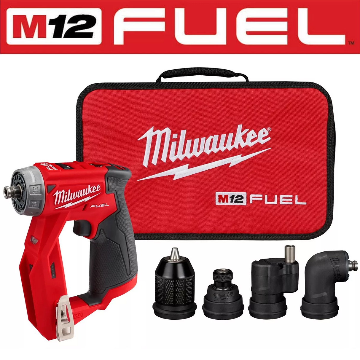 Milwaukee 2505-20 M12 12V Fuel 4-in-1 Installation Drill/Driver Cordless