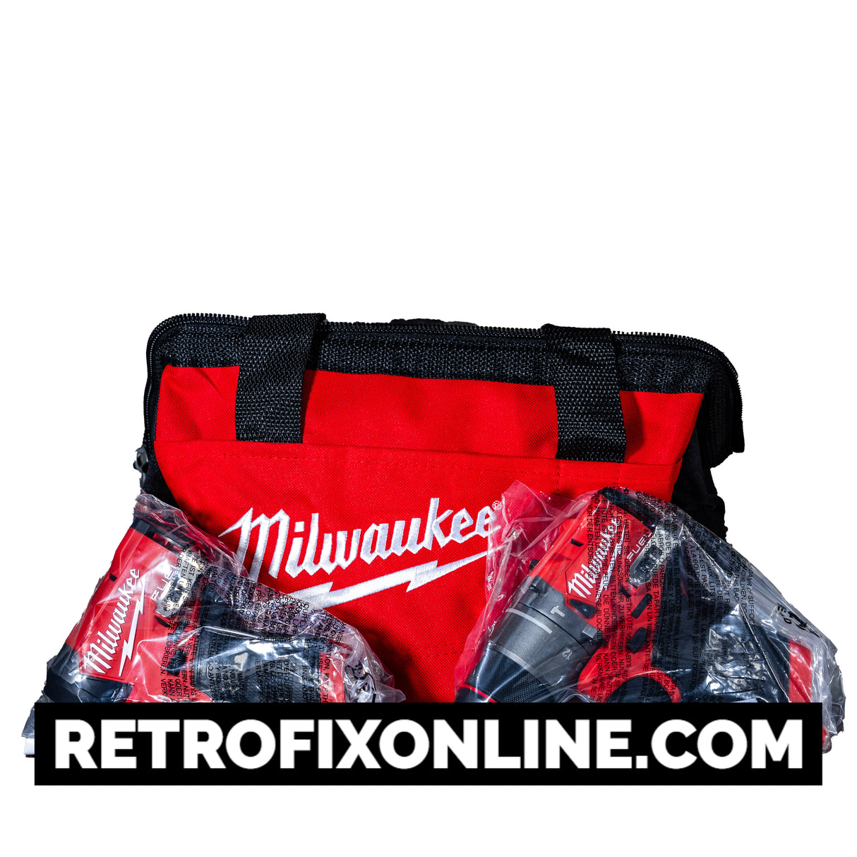 FUEL SET - Milwaukee M12 FUEL ½" Hammer Drill ¼" Hex Impact Driver with USA FUEL BAG