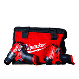 FUEL SET - Milwaukee M12 FUEL ½" Hammer Drill ¼" Hex Impact Driver with USA FUEL BAG