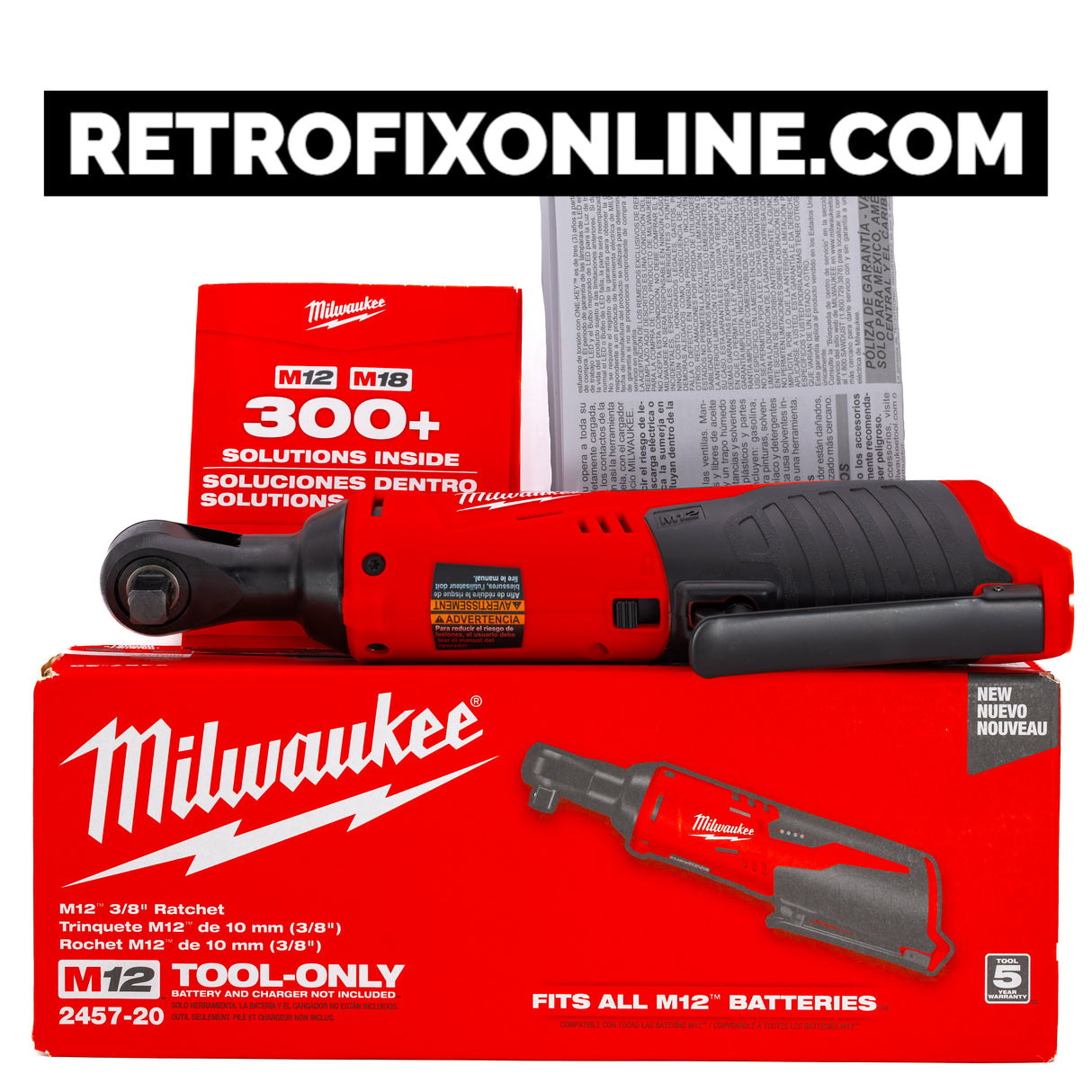 Milwaukee M12 2457-20 Cordless 3/8" Ratchet Non-impacting (Tool Only)