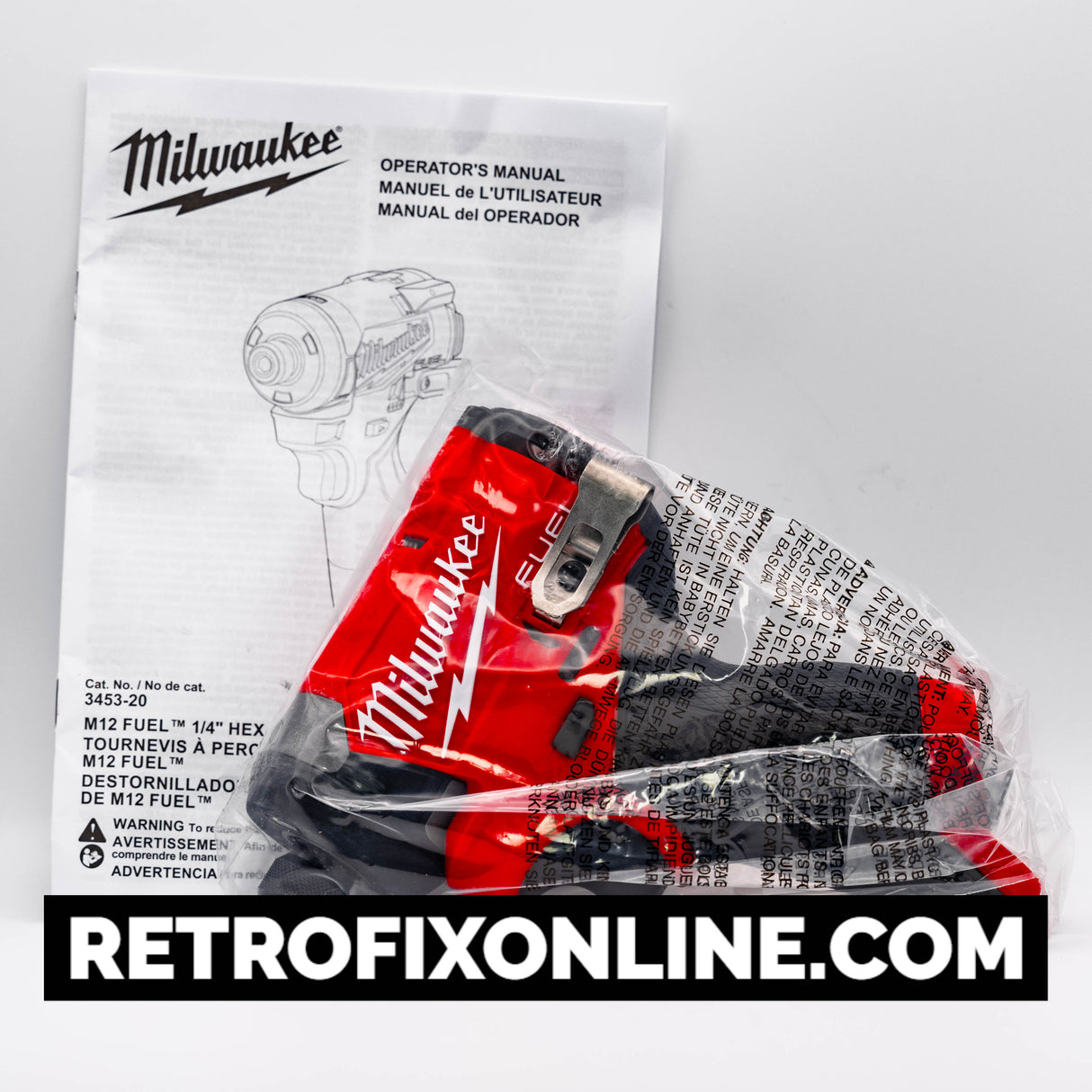 Milwaukee M12 FUEL 3453-20 NEW GEN Sub Compact ¼" Hex Impact Driver (Body Only)